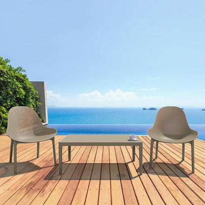 Sky Lounge Table 39 inch Taupe