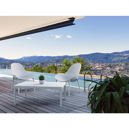 Sky Lounge Table 39 inch White