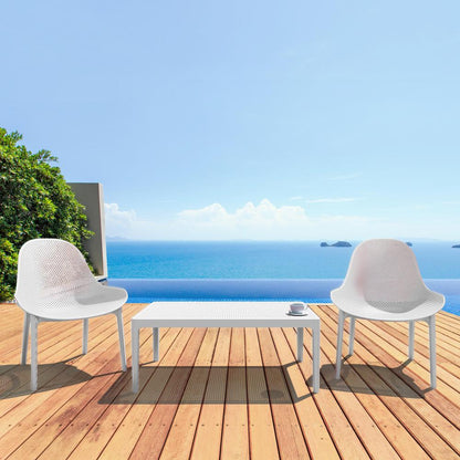 Sky Lounge Table 39 inch White