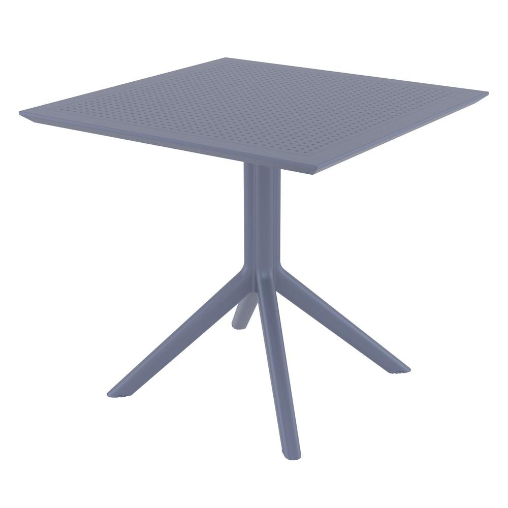 Sky Square Dining Table, Dark Gray, Belen Kox