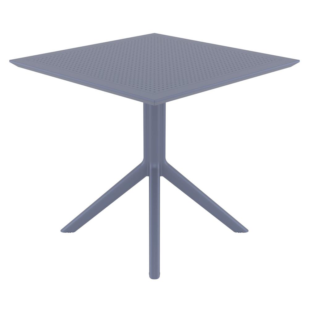 Sky Square Dining Table, Dark Gray, Belen Kox