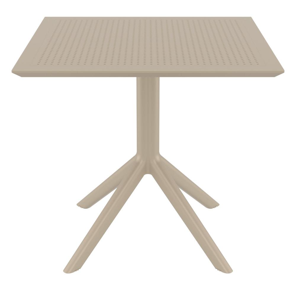 Sky Square Table 31 inch Taupe