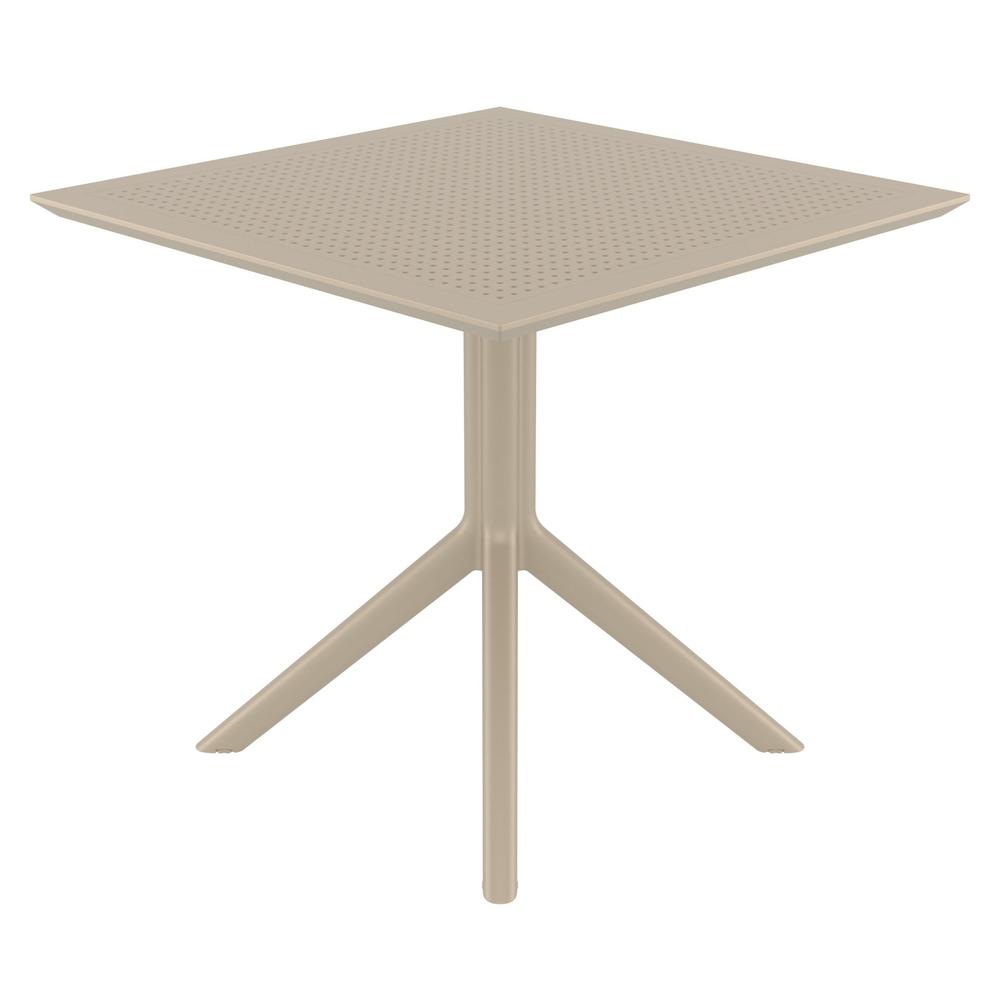 Sky Square Table 31 inch Taupe