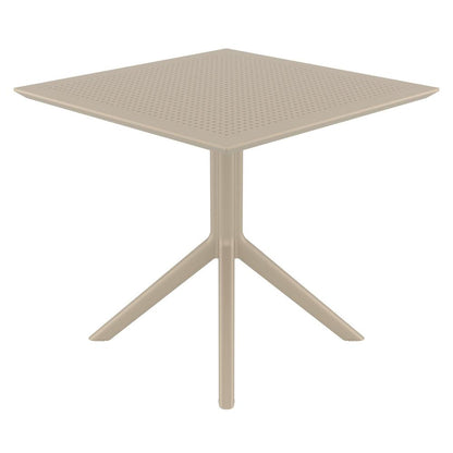 Sky Square Table 31 inch Taupe