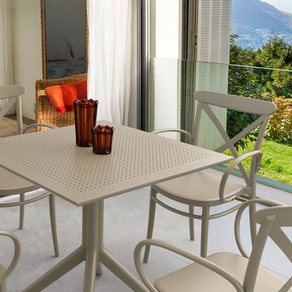 Sky Square Table 31 inch Taupe