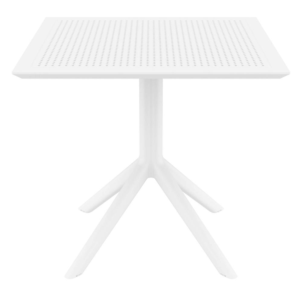 Sky Square Table 31 inch White