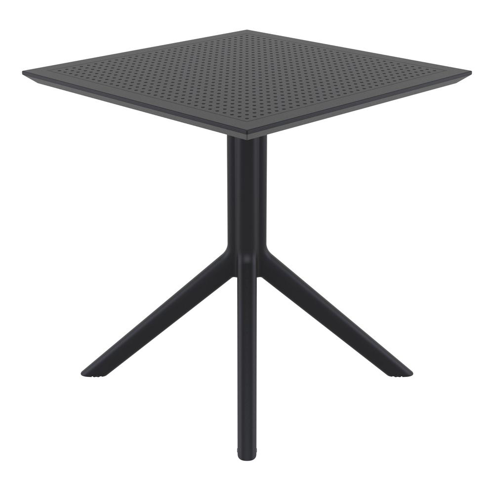 Sky Square Table 27 inch Black