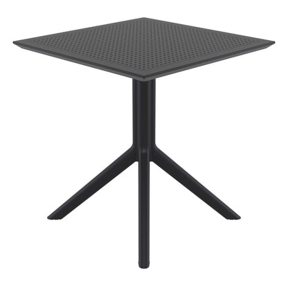 Sky Square Table 27 inch Black