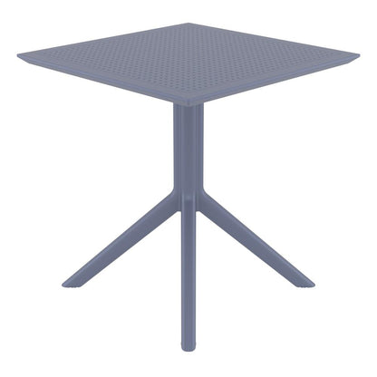 Sky Square Table 27 inch Dark Gray