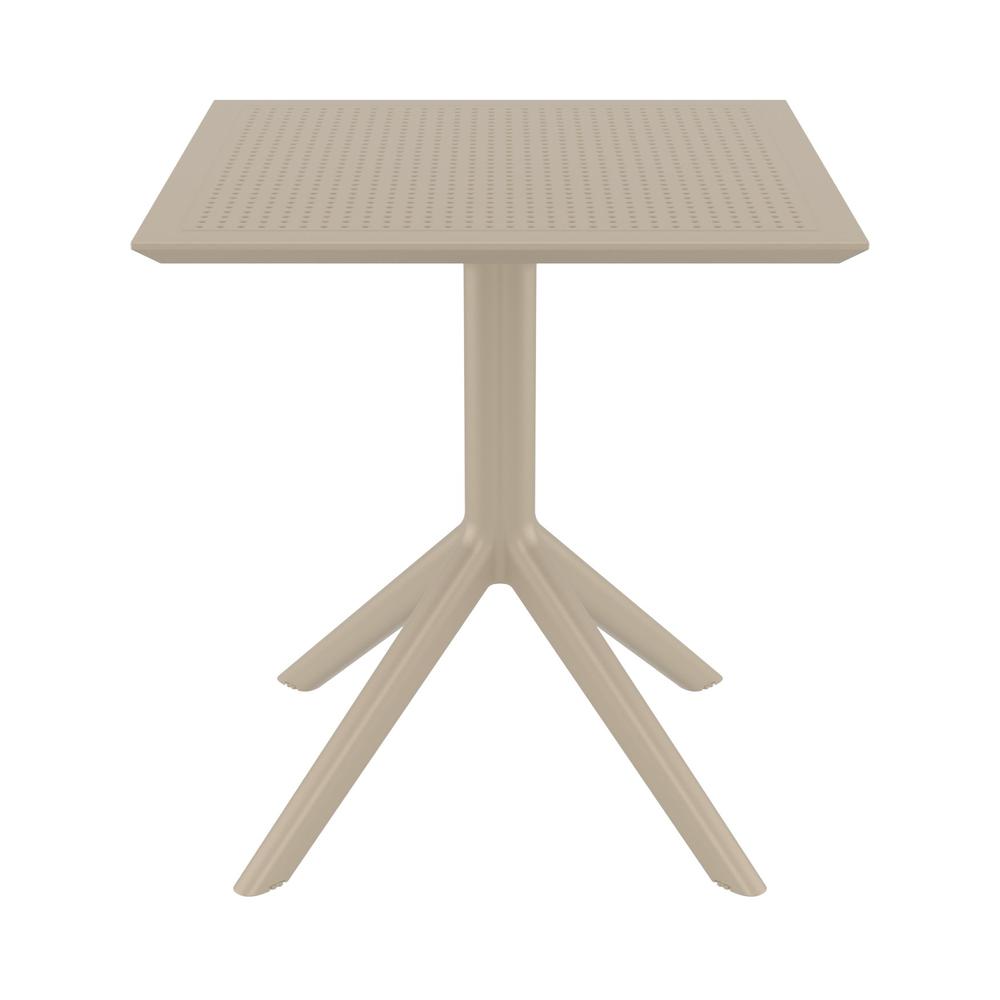 Sky Square Table 27 inch Taupe