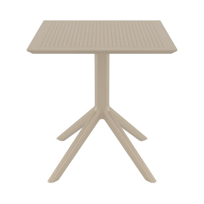 Sky Square Table 27 inch Taupe