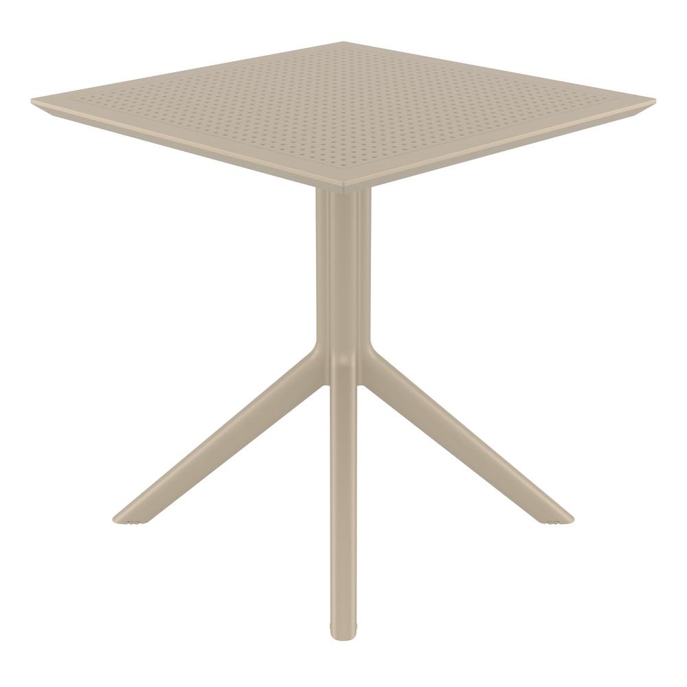Sky Square Table 27 inch Taupe