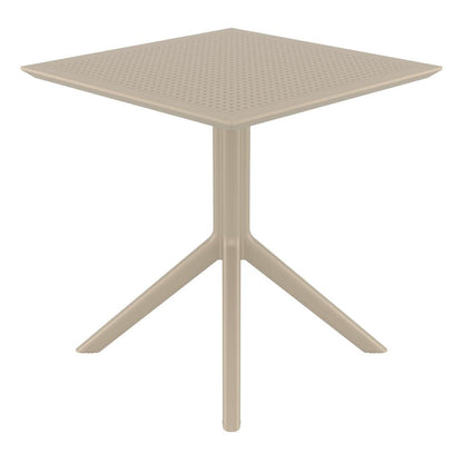 Sky Square Table 27 inch Taupe