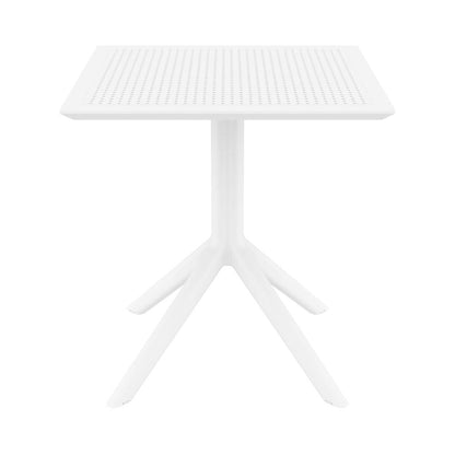 Sky Square Table 27 inch White