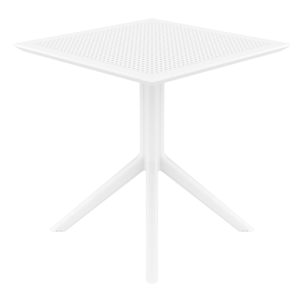 Sky Square Table 27 inch White