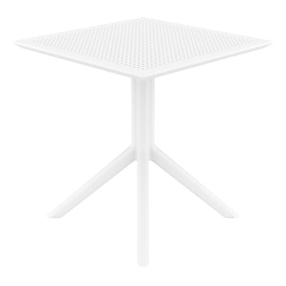 Sky Square Table 27 inch White