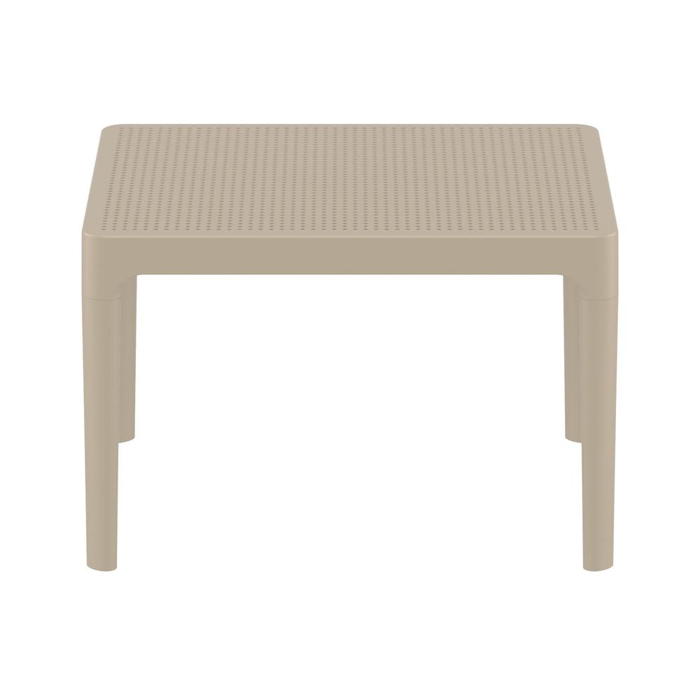 Sky Side Table 24 inch Taupe