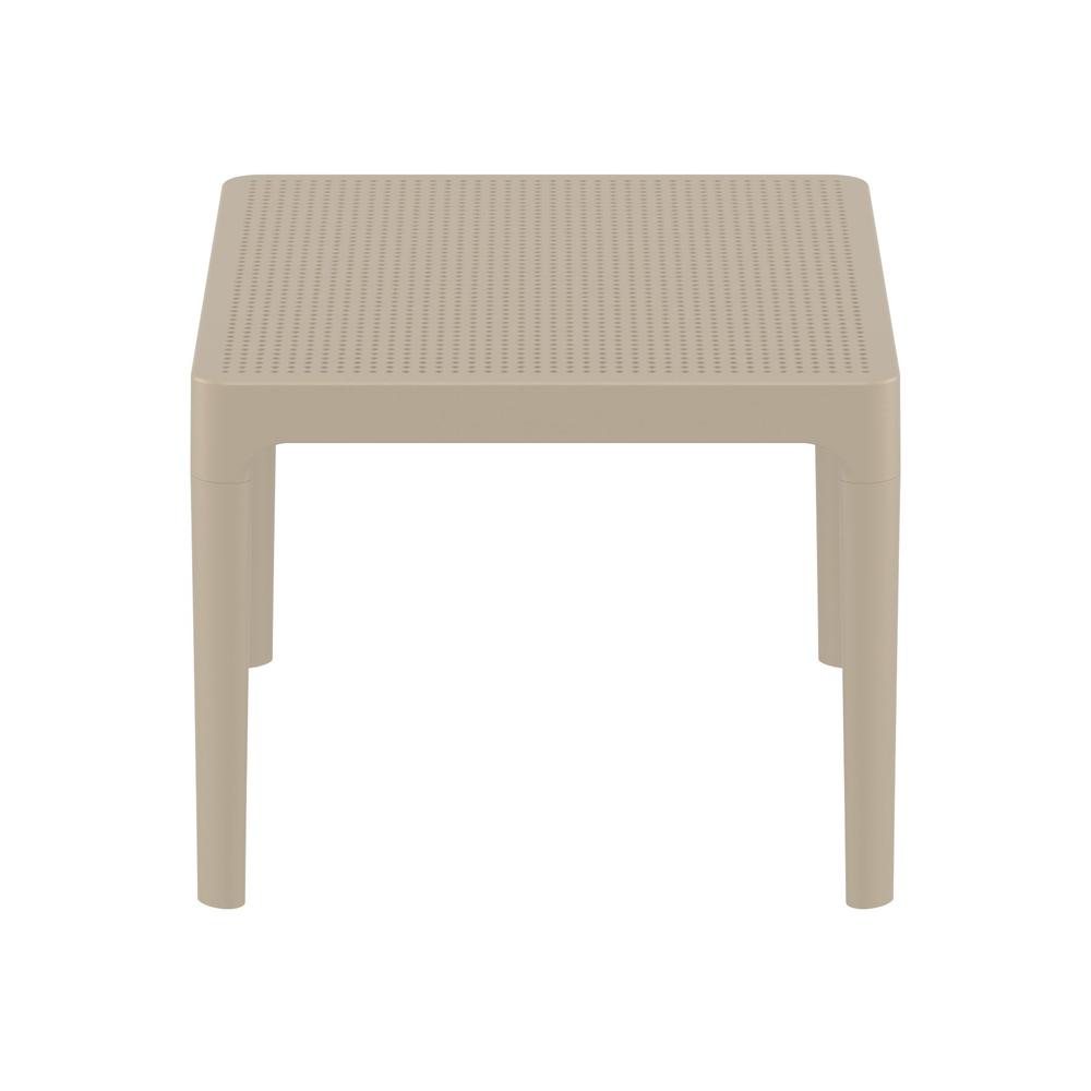 Sky Side Table 24 inch Taupe