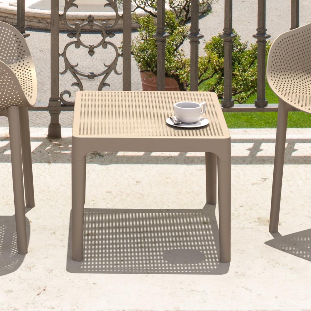 Sky Side Table 24 inch Taupe