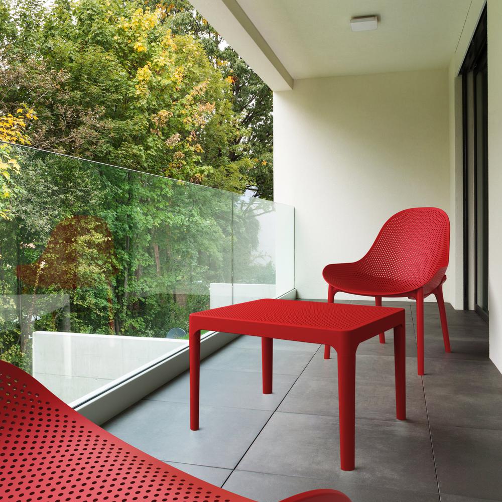 Sky Side Table 24 inch Red