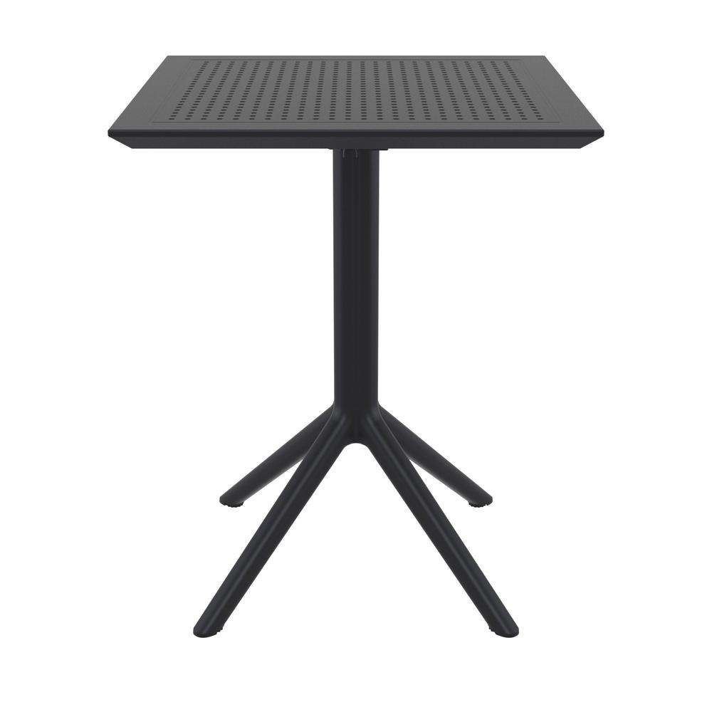 Sky Square Folding Table 24 inch Black