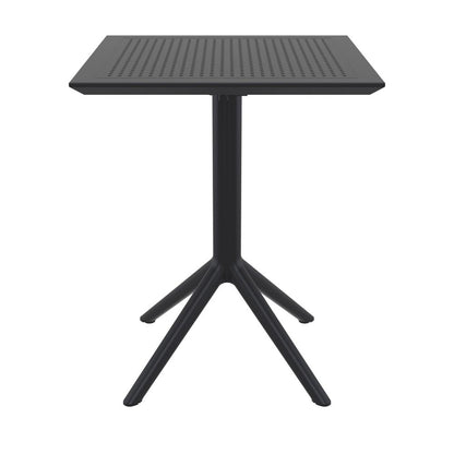 Sky Square Folding Table 24 inch Black