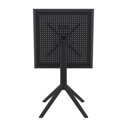 Sky Square Folding Table 24 inch Black