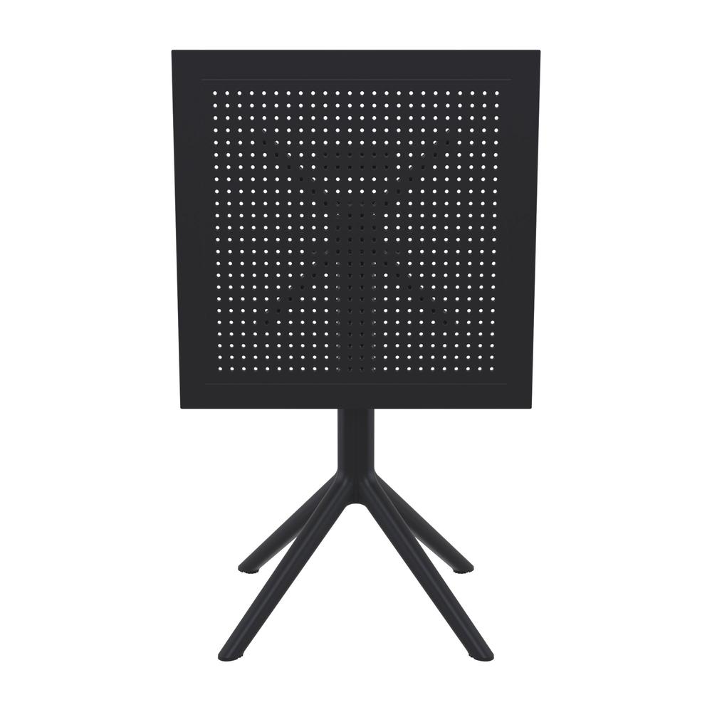 Sky Square Folding Table 24 inch Black