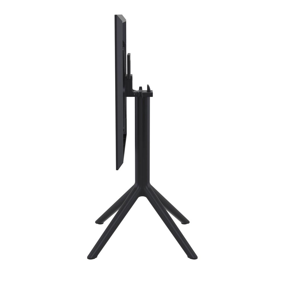 Sky Square Folding Table 24 inch Black
