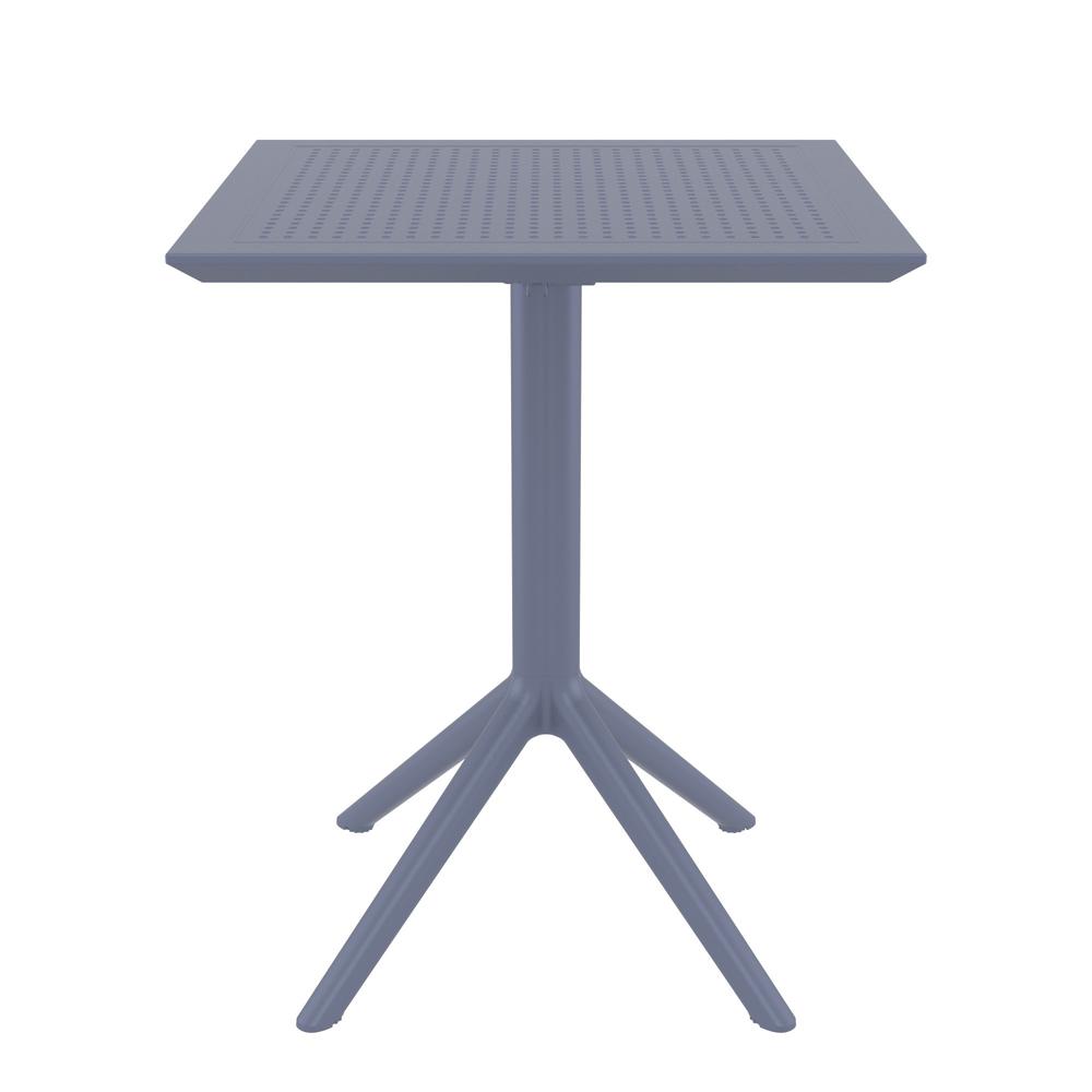 Sky Square Folding Table 24 inch Dark Gray
