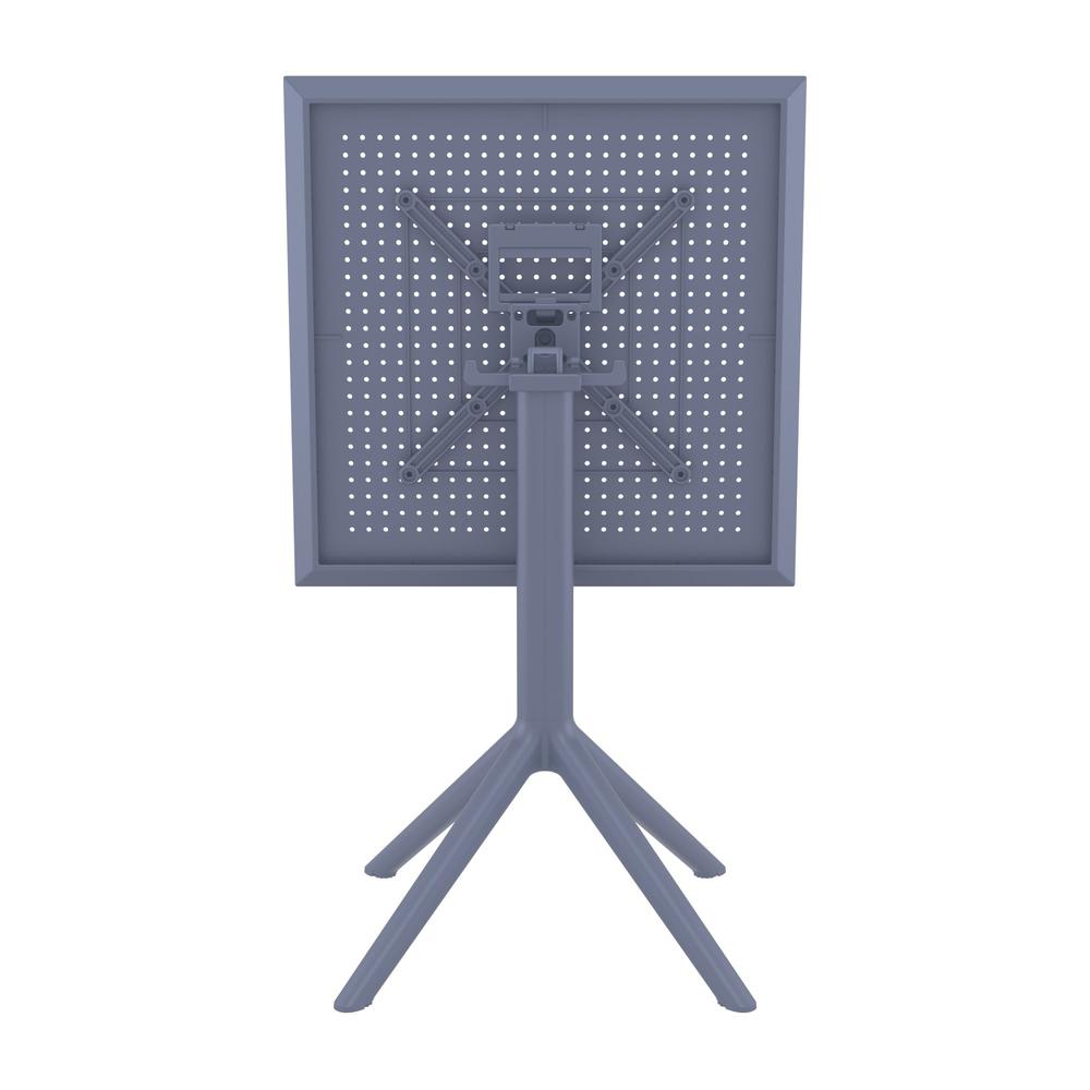 Sky Square Folding Table 24 inch Dark Gray