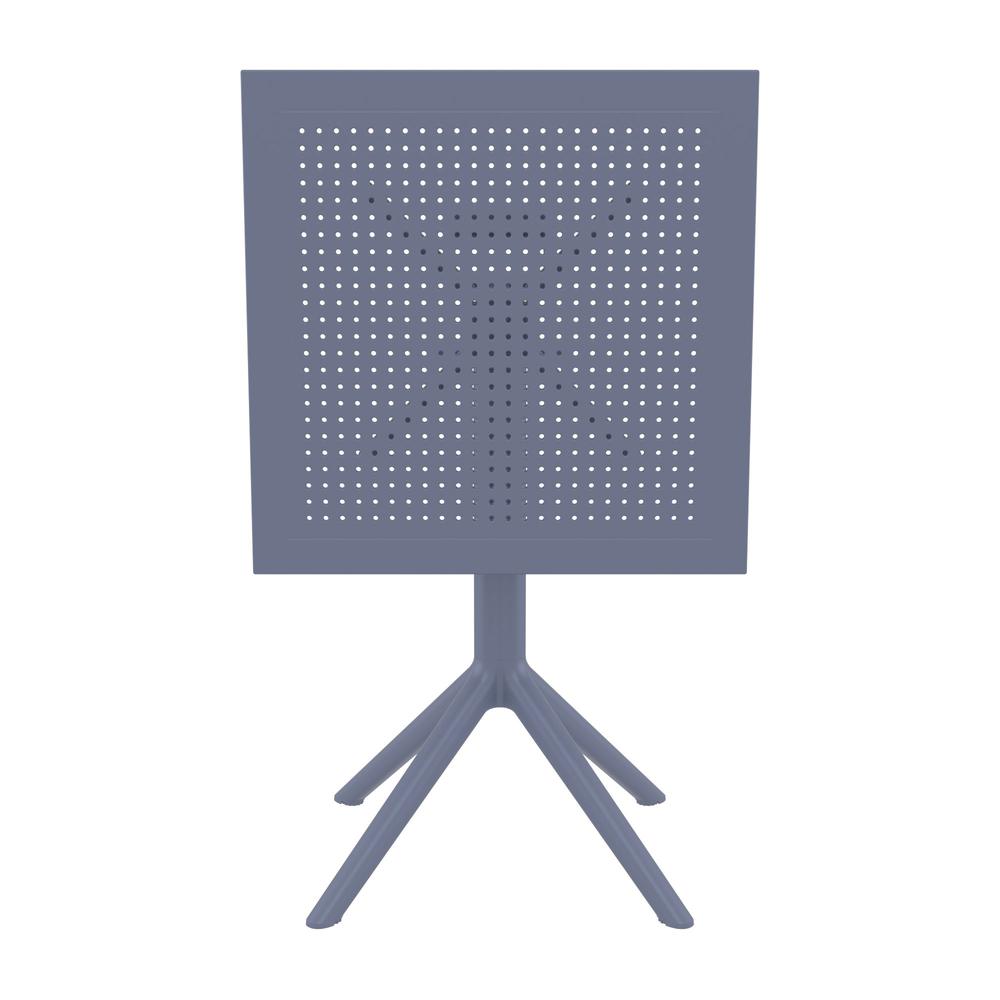 Sky Square Folding Table 24 inch Dark Gray