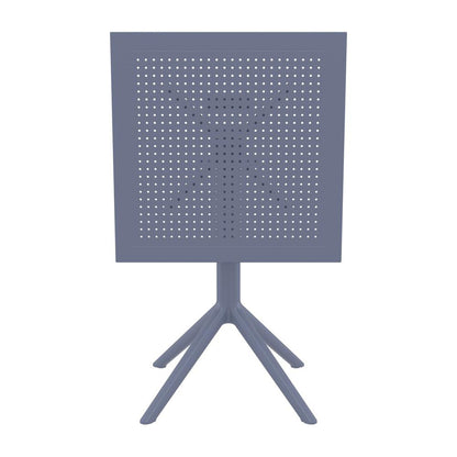 Sky Square Folding Table 24 inch Dark Gray