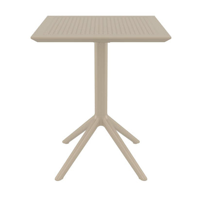 Sky Square Folding Table 24 inch Taupe
