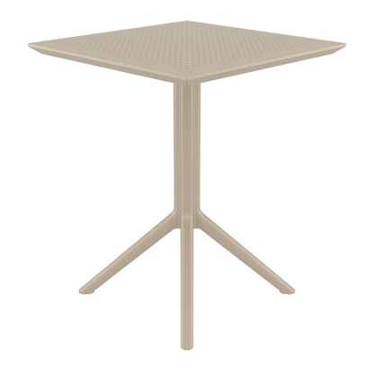 Sky Square Folding Table 24 inch Taupe