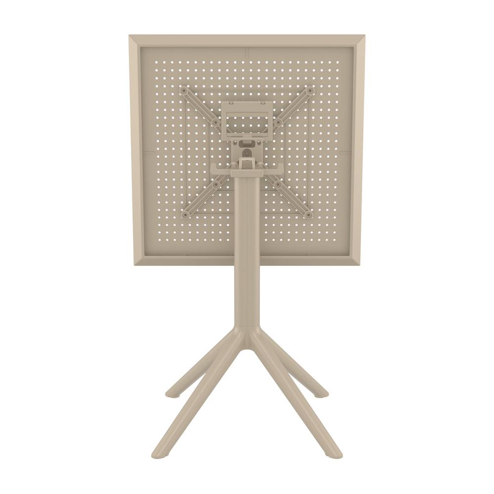 Sky Square Folding Table 24 inch Taupe