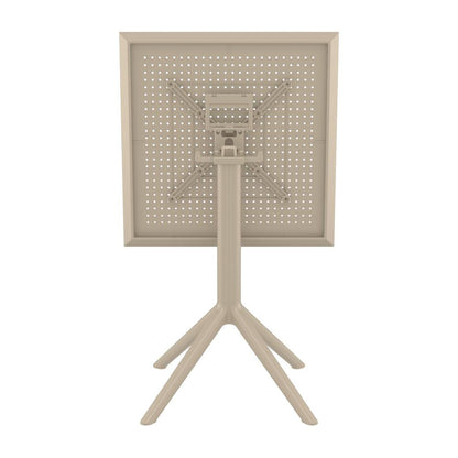 Sky Square Folding Table 24 inch Taupe