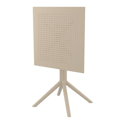 Sky Square Folding Table 24 inch Taupe