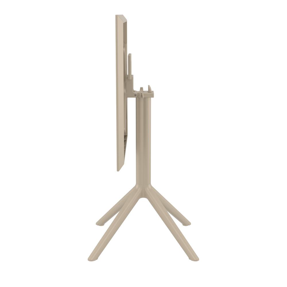 Sky Square Folding Table 24 inch Taupe