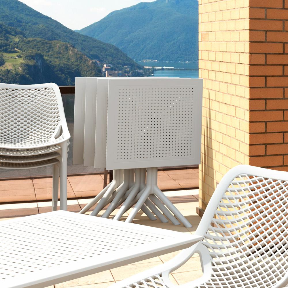 Sky Square Folding Table 24 inch White