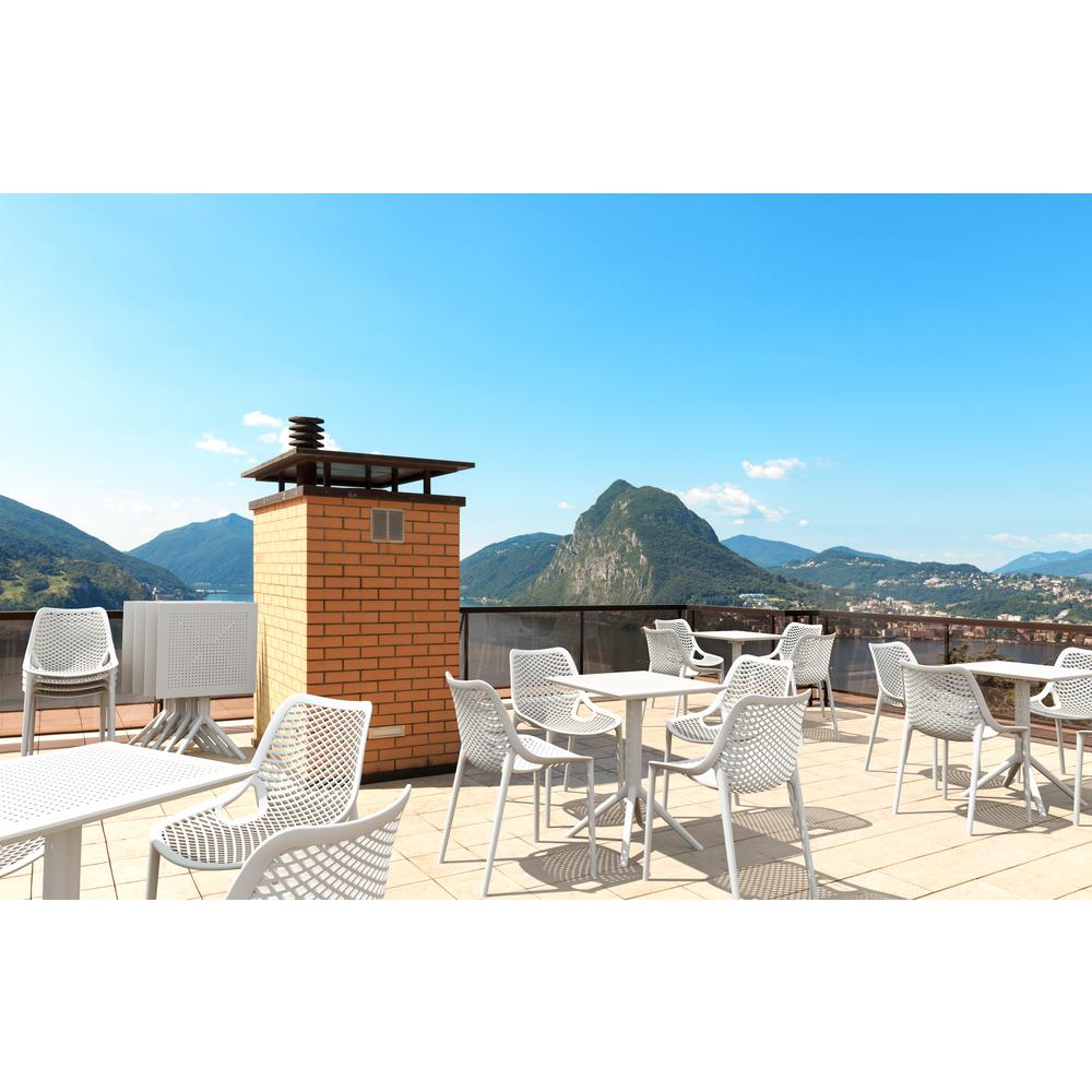 Sky Square Folding Table 24 inch White