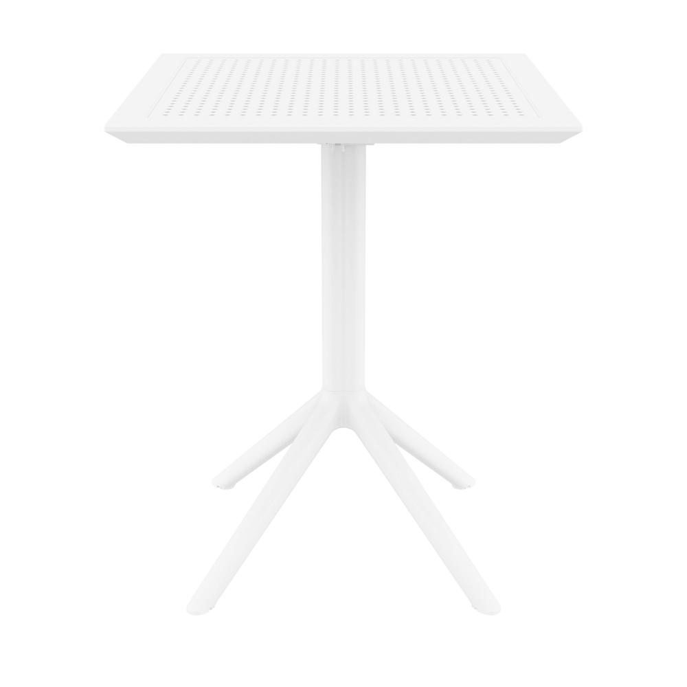 Sky Square Folding Table 24 inch White