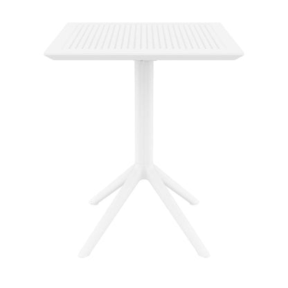 Sky Square Folding Table 24 inch White