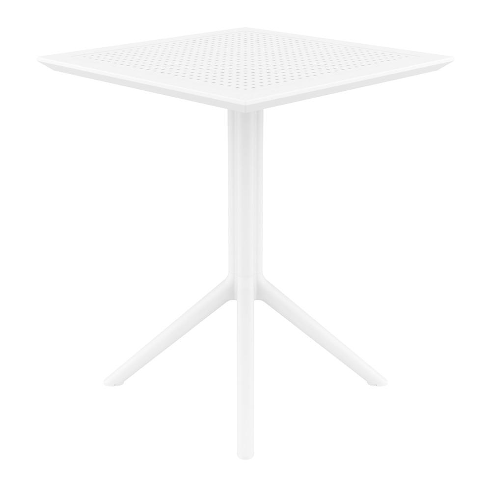 Sky Square Folding Table 24 inch White