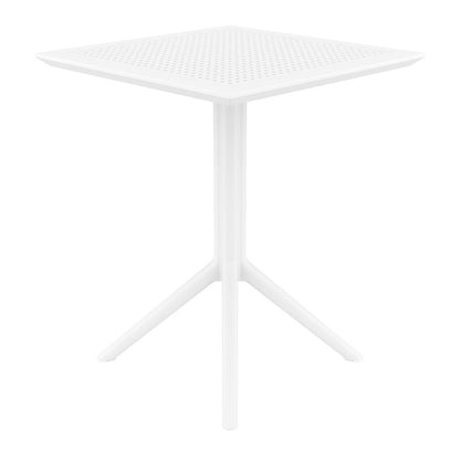 Sky Square Folding Table 24 inch White