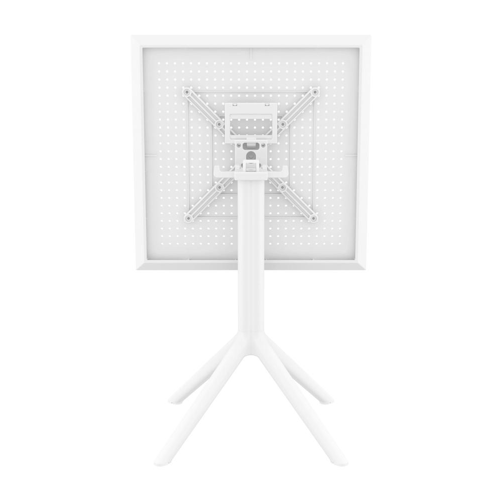 Sky Square Folding Table 24 inch White