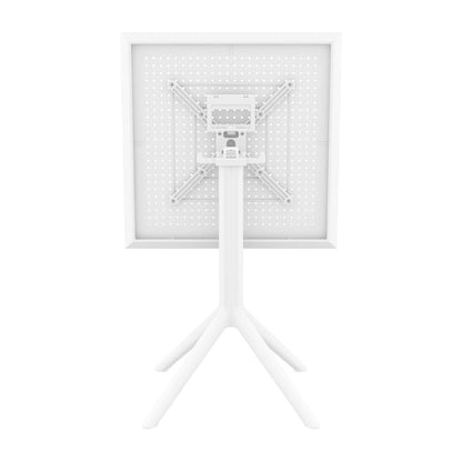 Sky Square Folding Table 24 inch White