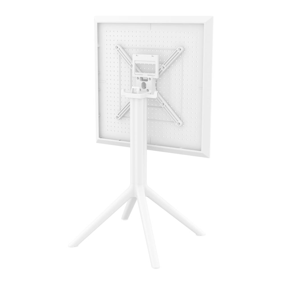 Sky Square Folding Table 24 inch White