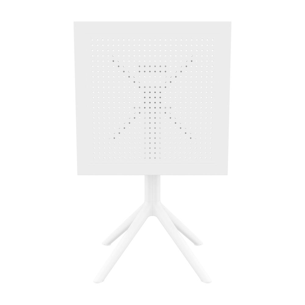 Sky Square Folding Table 24 inch White