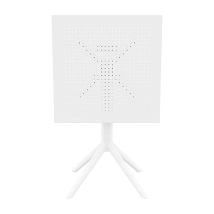 Sky Square Folding Table 24 inch White
